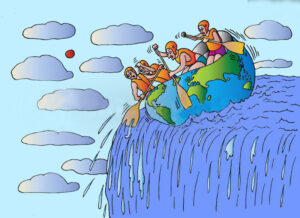 USED WORLD HEADING FOR A FALL