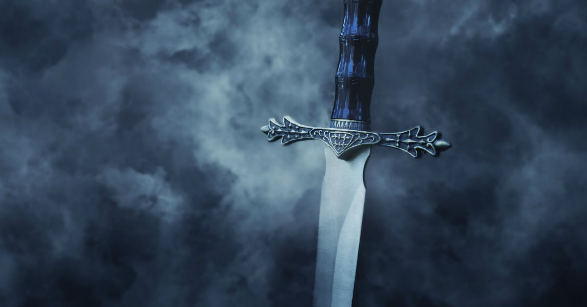Blue spirit sword
