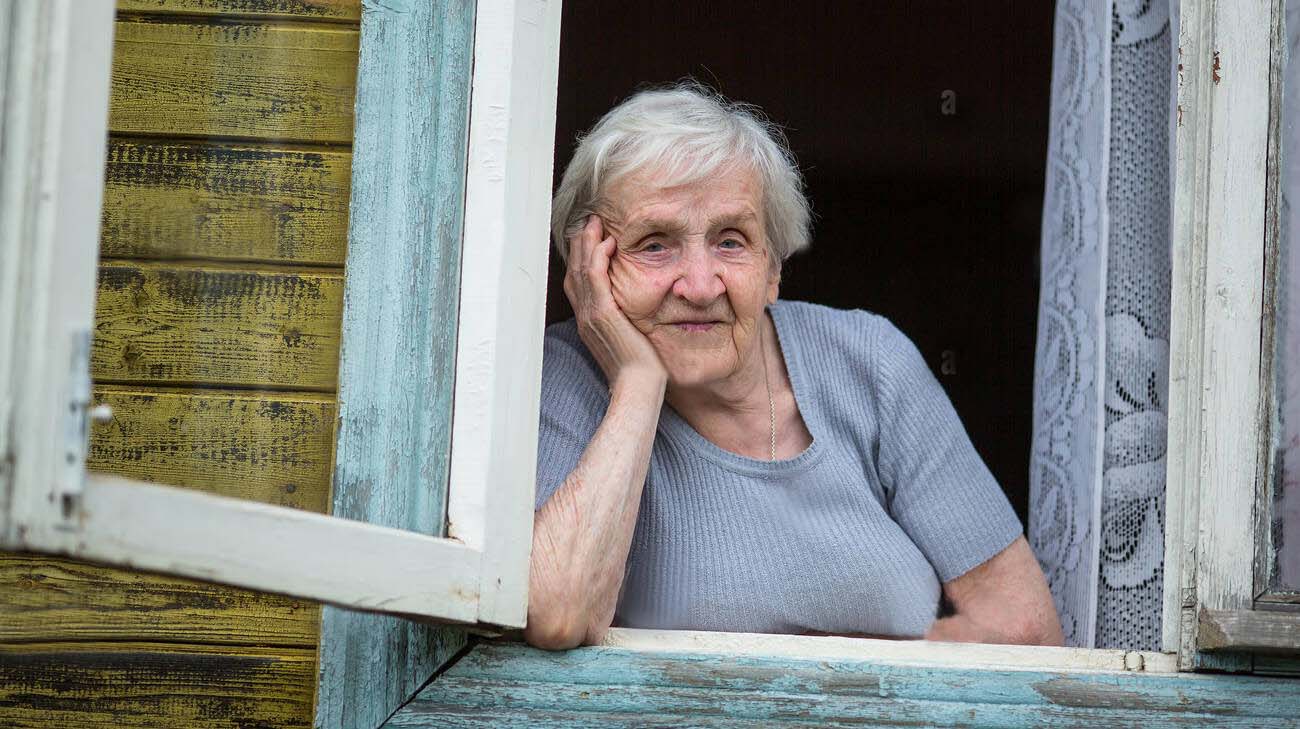 grandma at window
