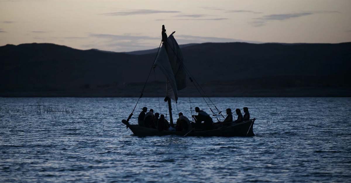 Jesus in boat