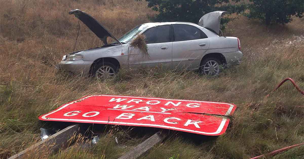 wrong way go back