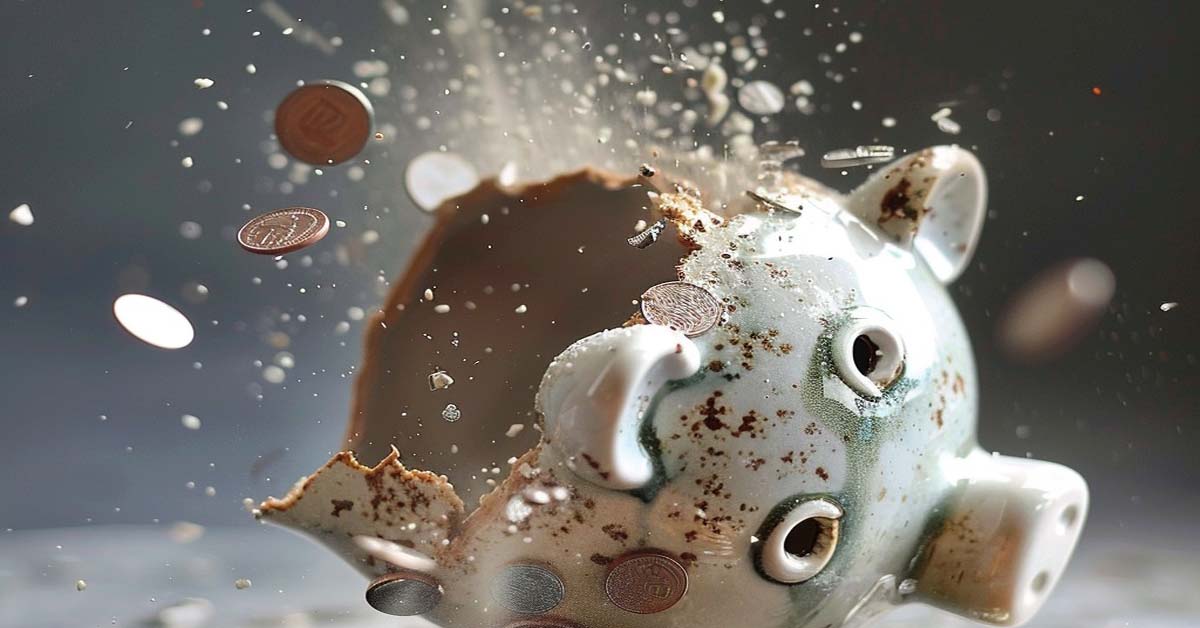 green paper pig