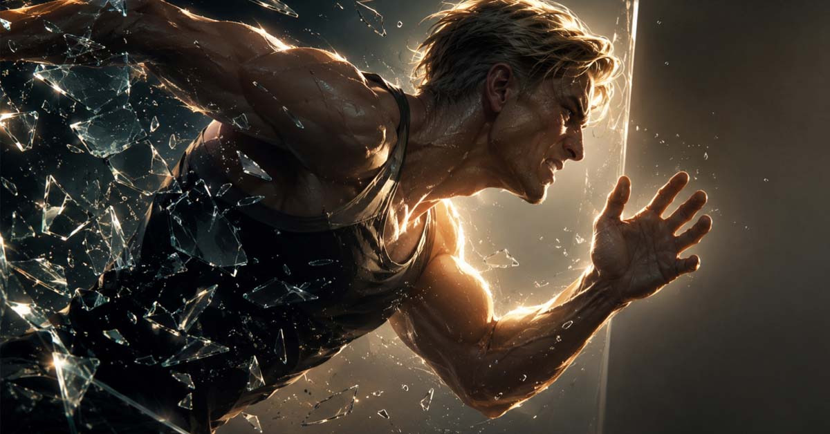 An elite warrior breaking through the spiritual veil